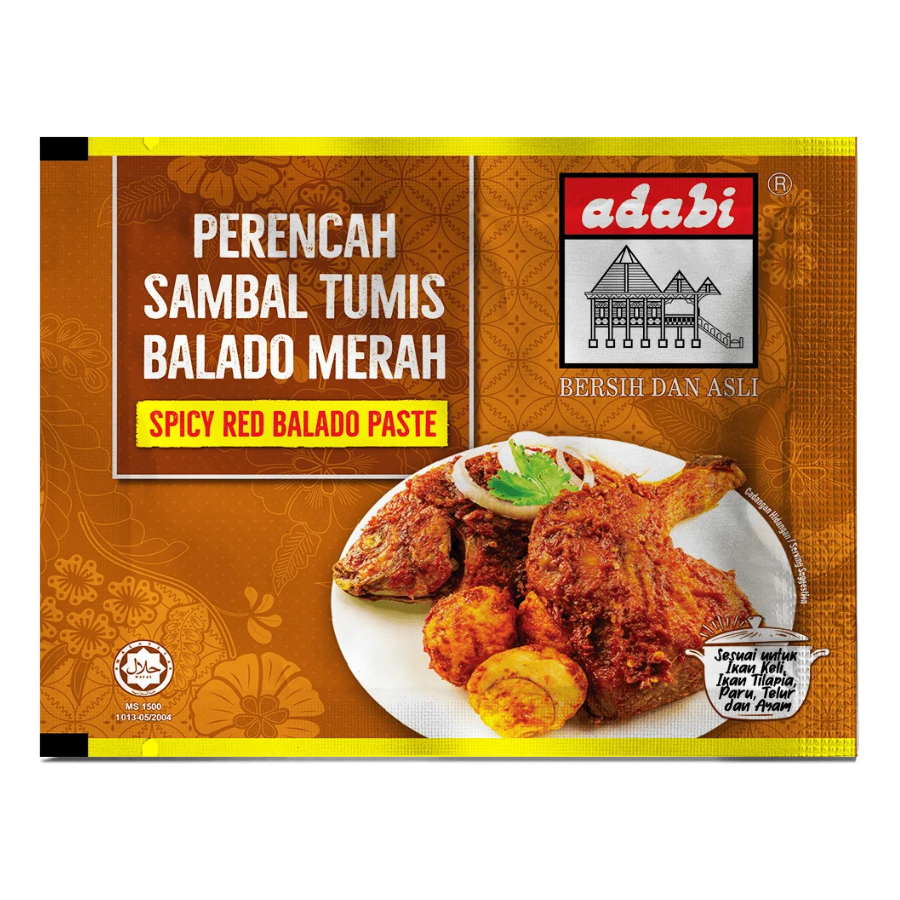 Adabi Perencah Sambal Tumis Balado Merah Paste 120g