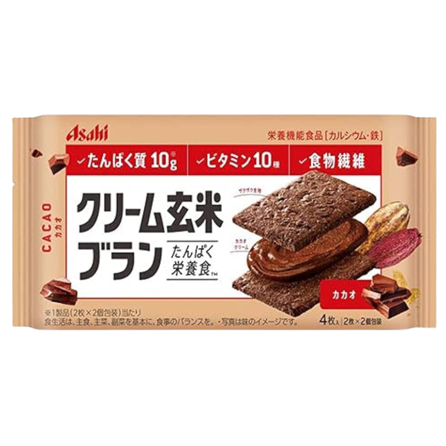 Asahi Cream Brown Rice Blanc Cacao 72g