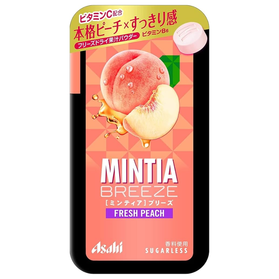 Asahi Mintia Breeze Fresh Peach Tablet Candy 22g