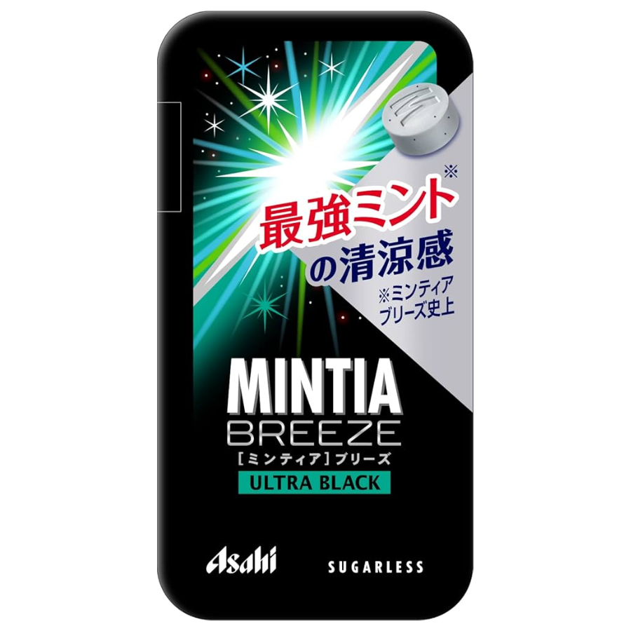 Asahi Mintia Breeze Ultra Black Tablet Candy 22g