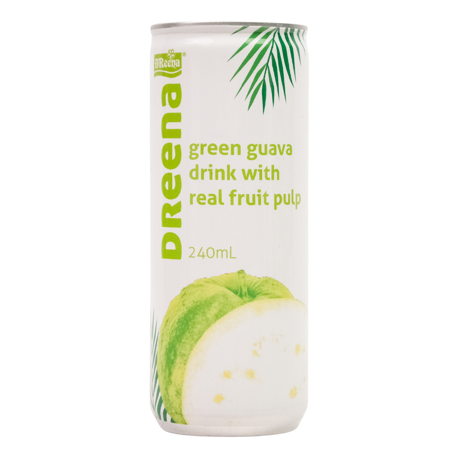 D'reena Green Guava Drink with Real Fruit Pulp 240ml