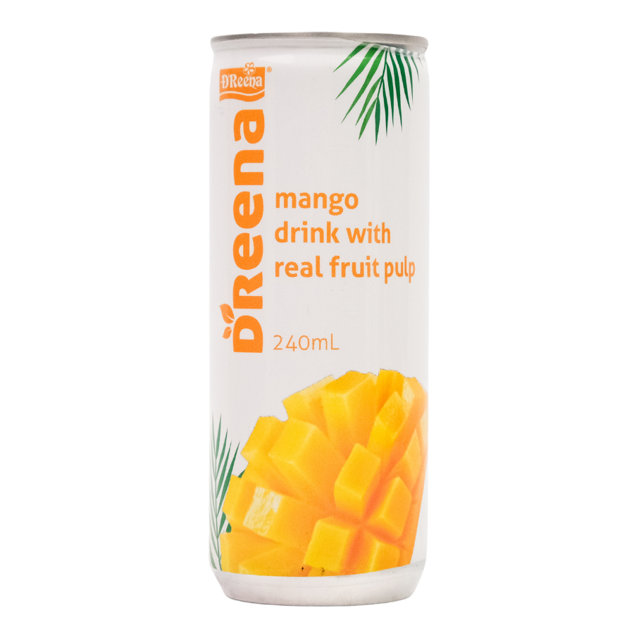 D'reena Mango Drink with Real Fruit Pulp 240ml