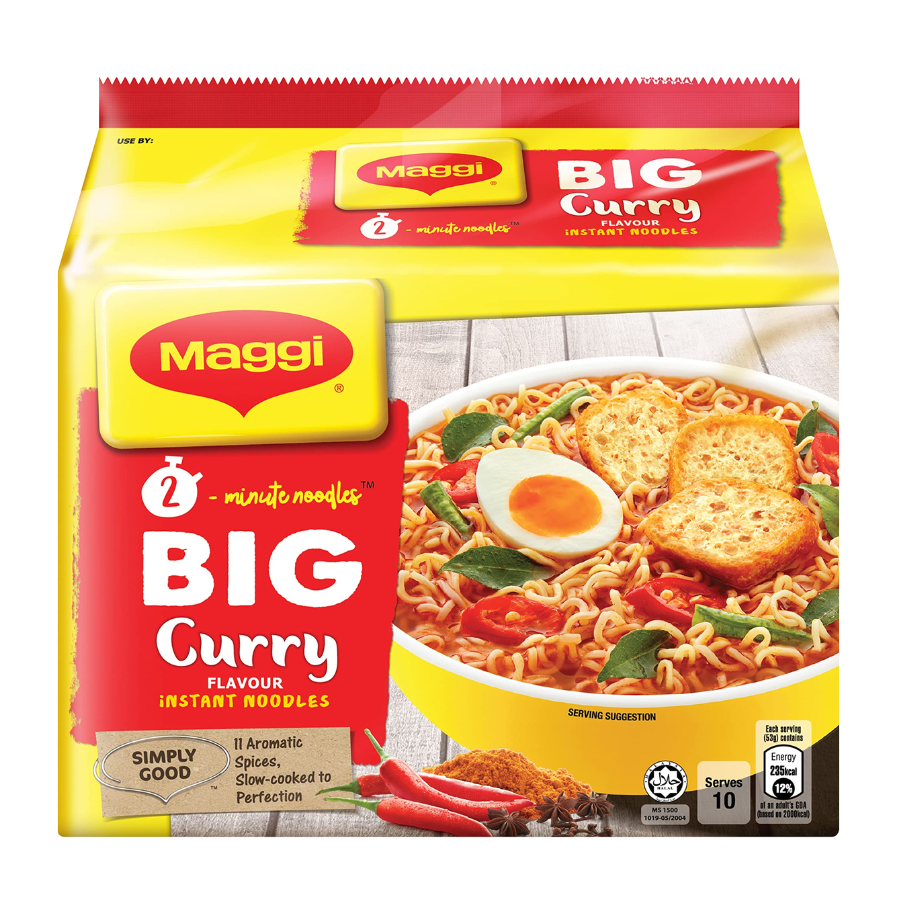 Maggi Mee Big Curry Noodles 5x106g Pack