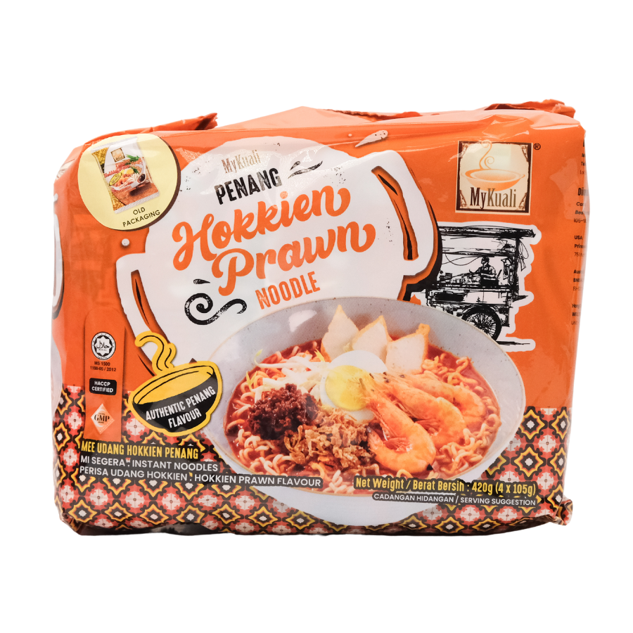 MyKuali Penang Hokkien Prawn Noodles 4x105g Pack