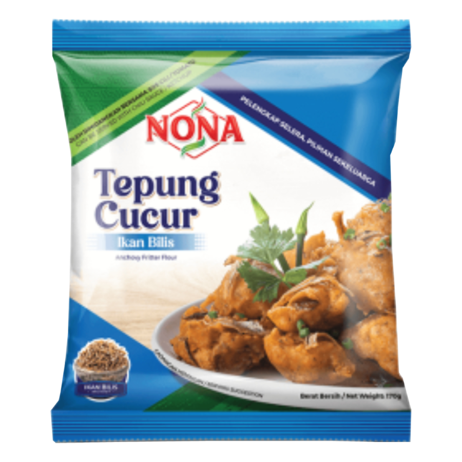 Nona Tepung Cucur Ikan Bilis 170g