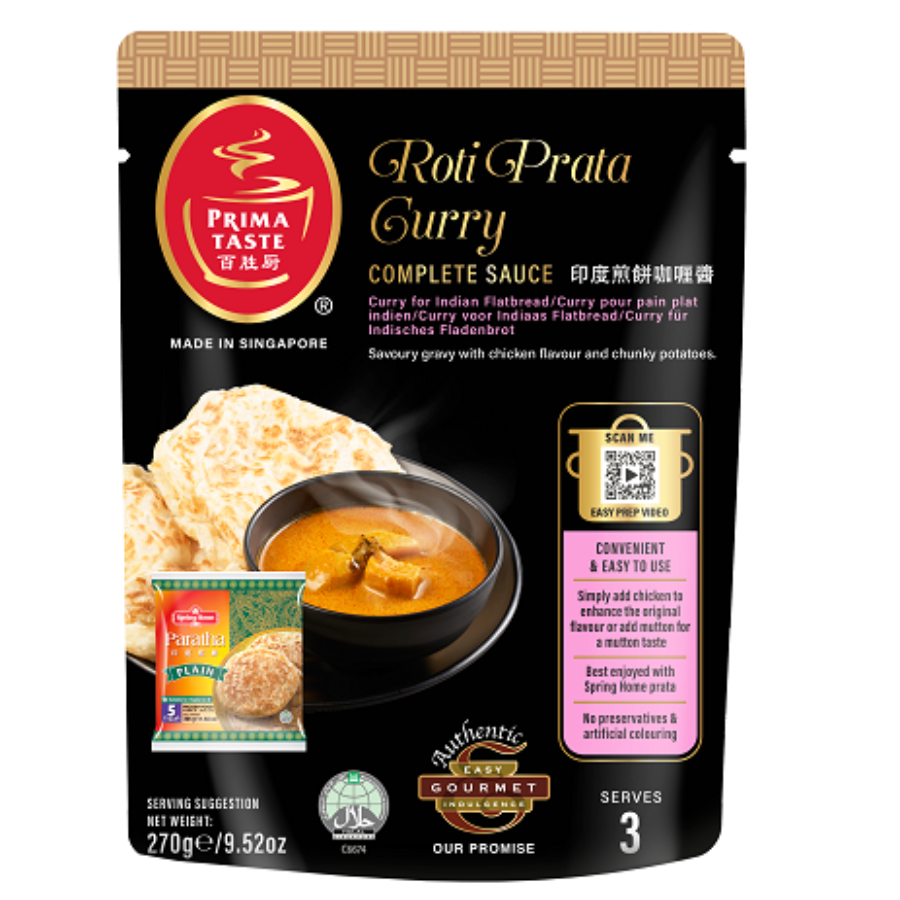 Prima Taste Roti Prata Curry Complete Sauce 270g (BB: 03.12.24)