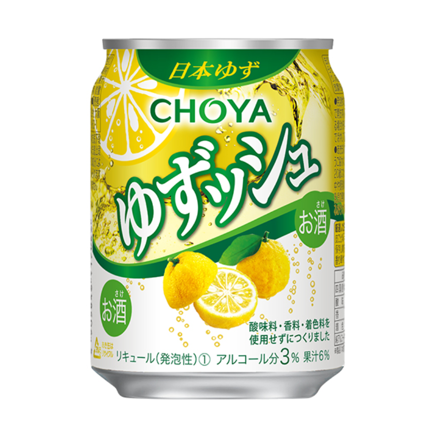 Suntory Horoyoi Choya Yuzusshu Liquer with Soda 350ml