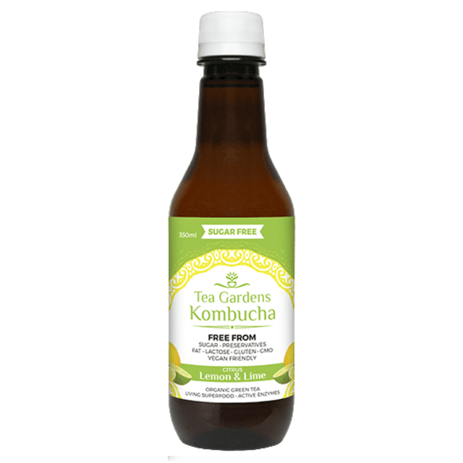 Tea Gardens Kombucha Lemon & Lime 350ml (BB: 04.04.25)