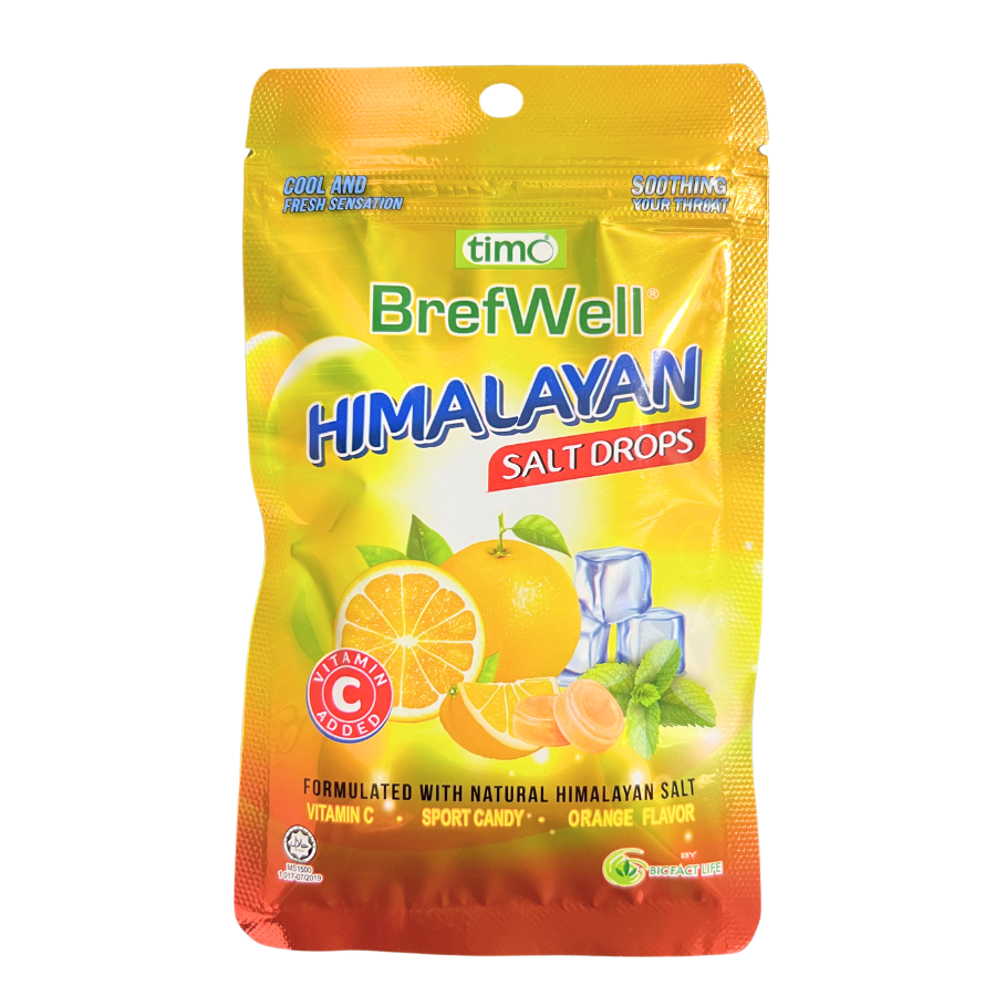 Timo BrefWell Himalayan Orange Flavour Salt Drops 15g