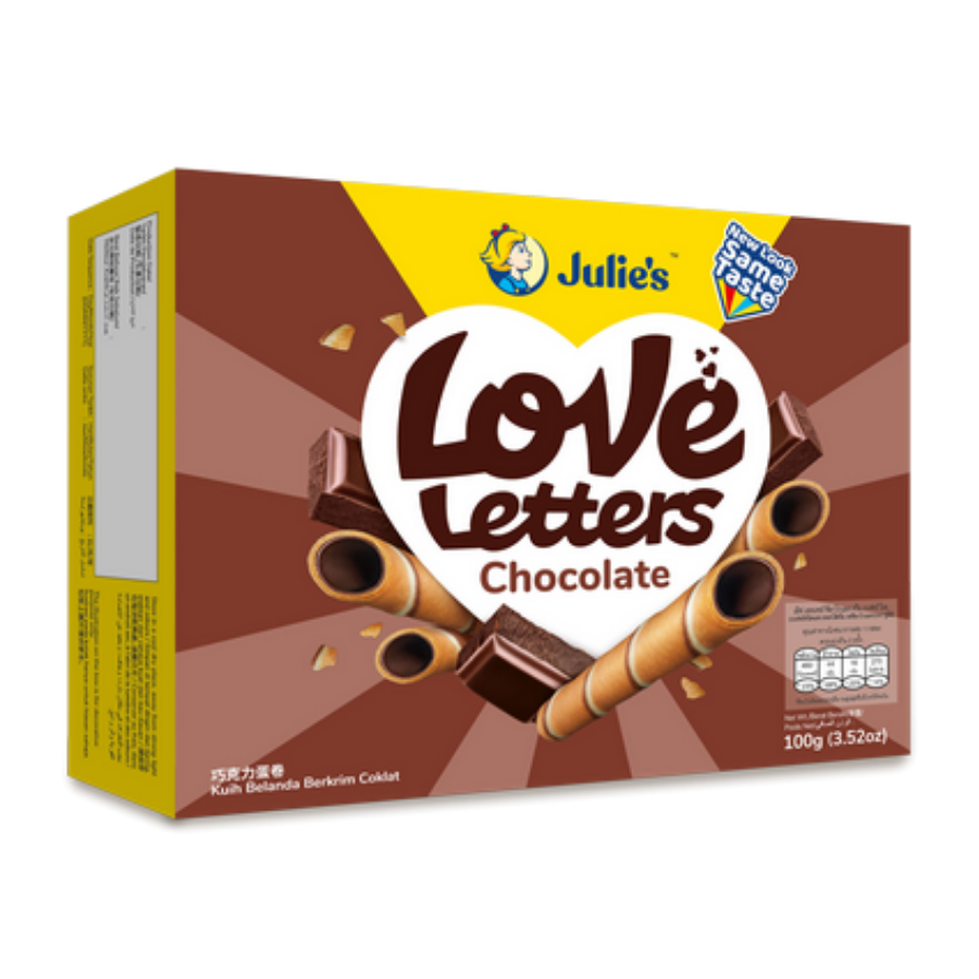 Julie's Love Letters Chocolate 100g (BB: 15.09.24)