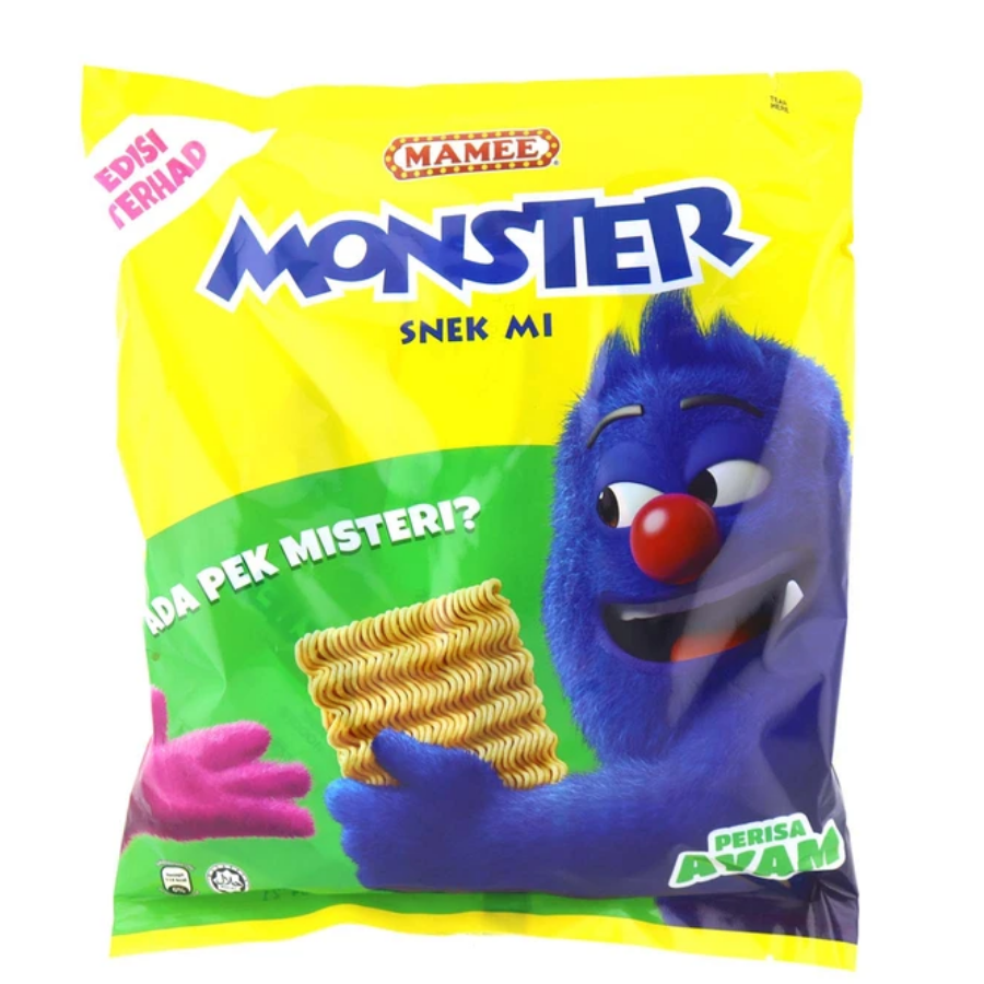 Mamee Monster Snack Chicken 8x25g (EXP: 24.03.25)