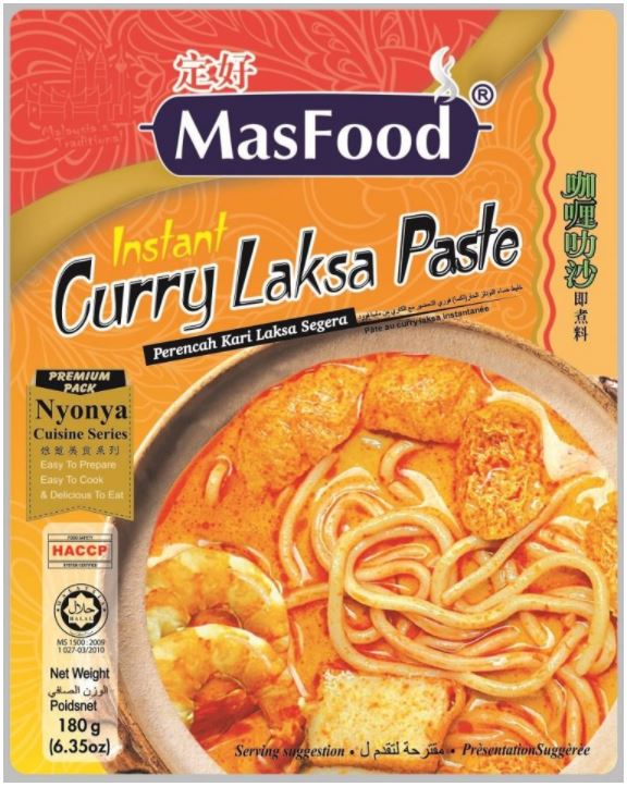 Masfood Curry Laksa Paste 180g (EXP: 10.02.25)