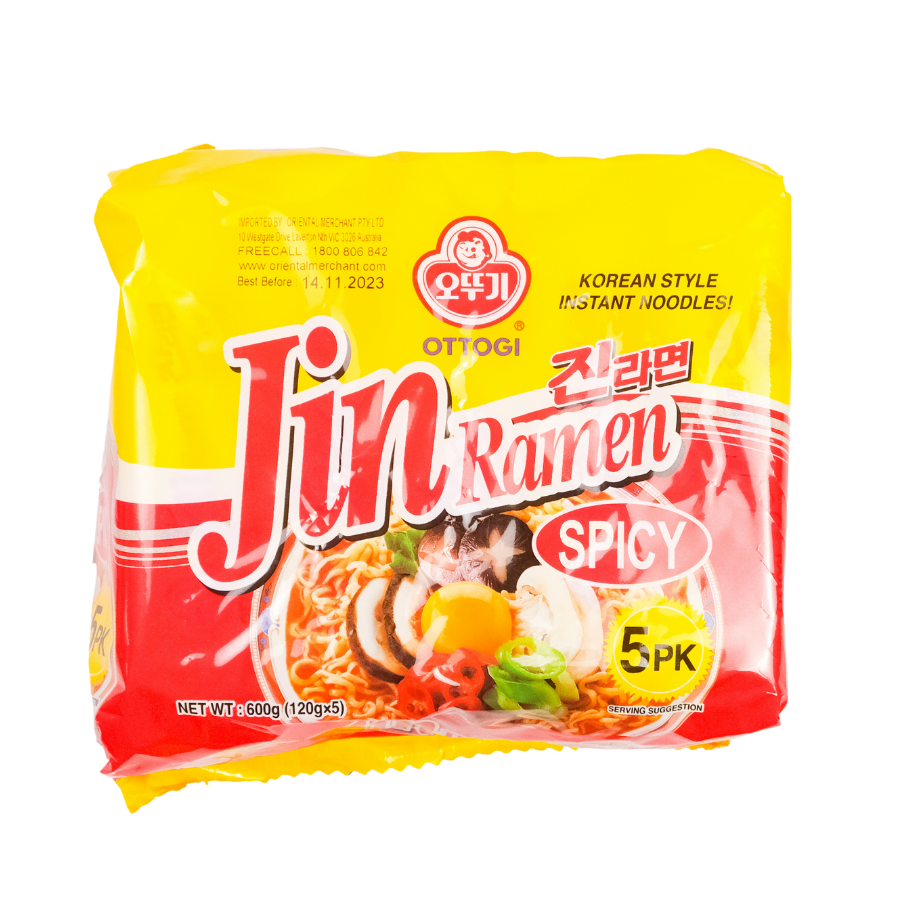 Ottogi Jin Ramen (Veggie) 4 pack