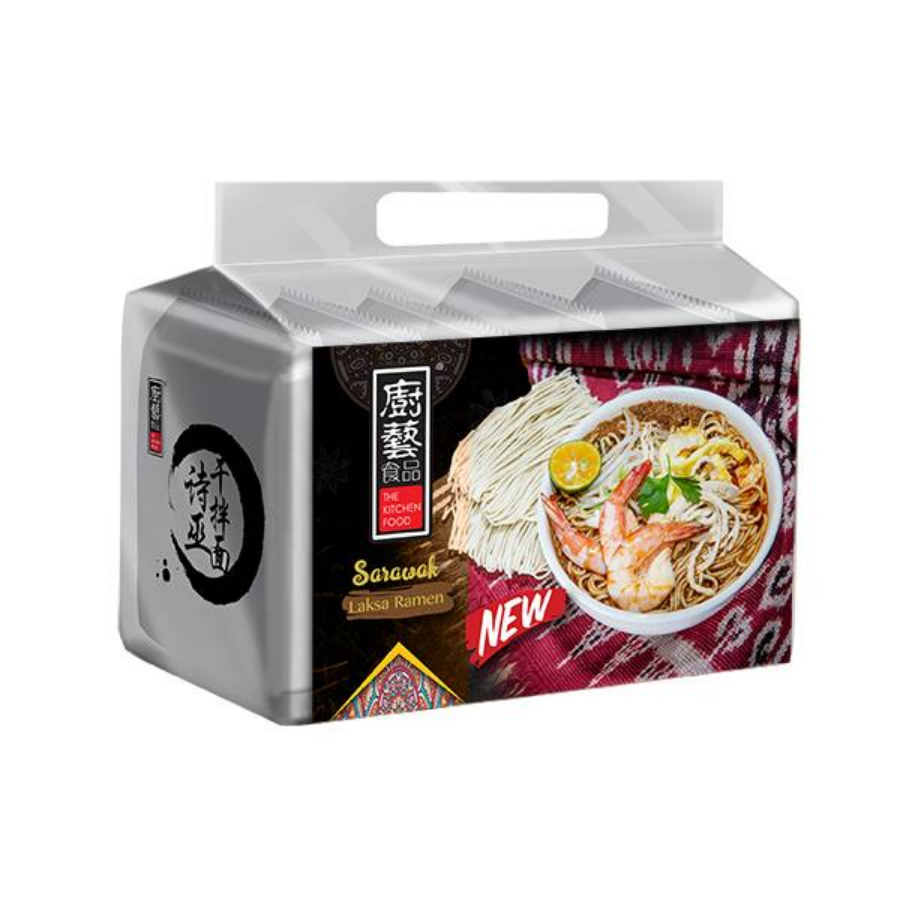 The Kitchen Food Sarawak Laksa Ramen 4x110g Pack