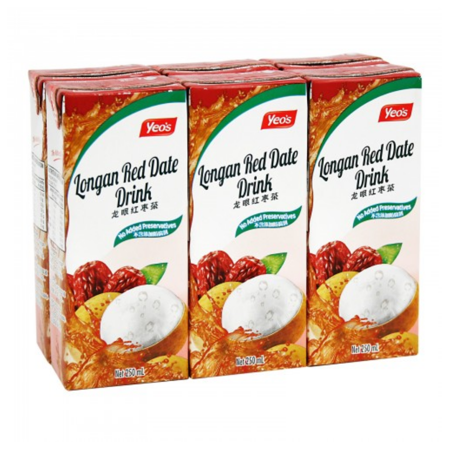 Yeo's Longan Red Date 6x250ml